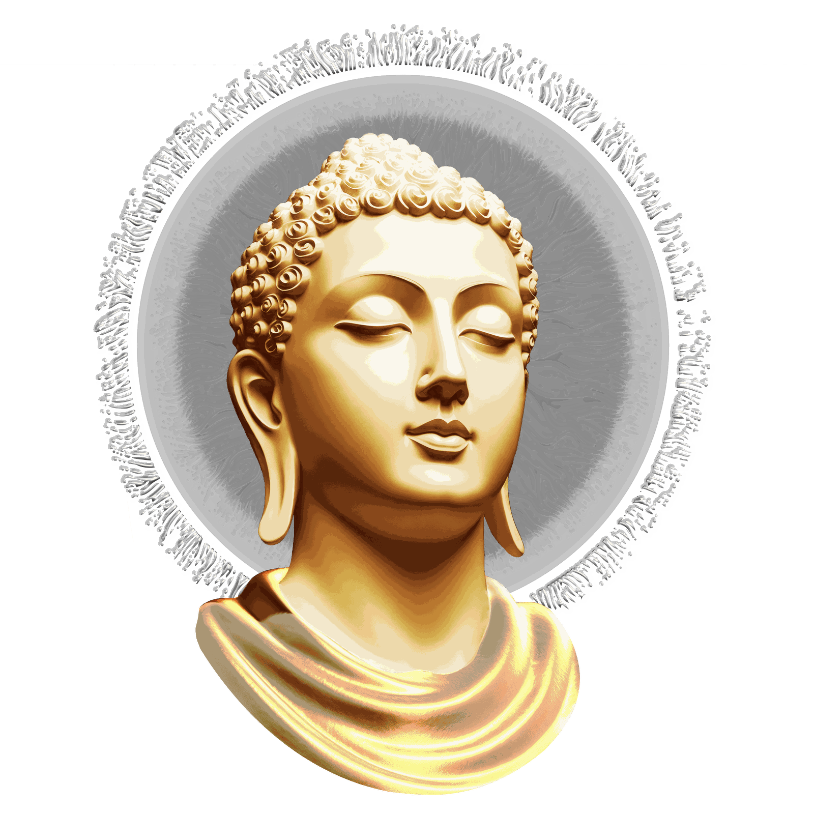 Buddha mit Aura